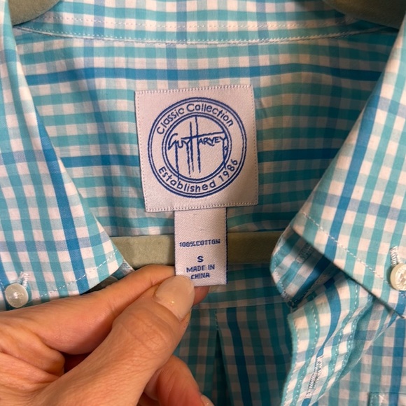 Guy Harvey Checkered Button Down Shirt - Picture 3 of 8
